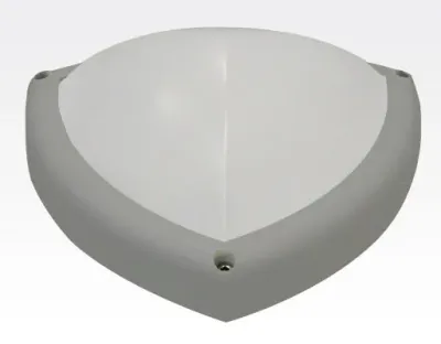 10W LED Wand/Deckenleuchte grau dreieckig Tageslicht Weiß / 6000-6500K 450lm 230VAC IP65 120Grad -Ausstellungsstück mit kleinen Schönheitsfehler — Bild 2
