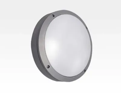 20W LED Wand/Deckenleuchte grau rund Tageslicht Weiß / 6000-6500K 900lm 230VAC IP54 120Grad — Bild 3