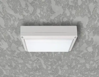 5W LED Wand/Deckenleuchte weiß rechteckig Tageslicht weiß / 6000-6500K 225lm 230VAC IP54 120Grad — Bild 2