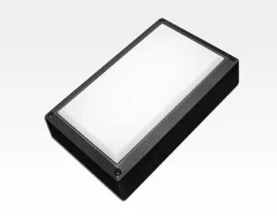 9W LED Wand/Deckenleuchte anthrazit rechteckig Tageslicht Weiß / 6000-6500K 405lm 230VAC IP54 120Grad — Bild 3