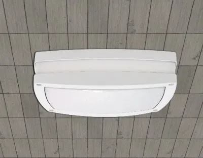 10W LED Wand/Deckenleuchte weiss rechteckig Tageslicht Weiß / 6000-6500K 450lm 230VAC IP54 120Grad — Bild 2
