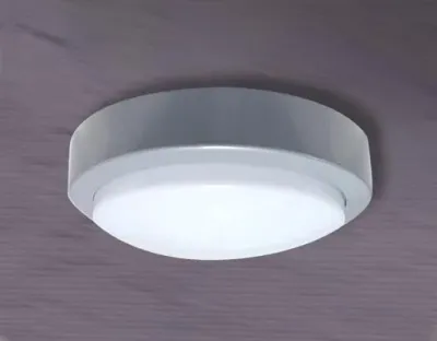 10W LED Wand/Deckenleuchte grau rund Tageslicht Weiß / 6000-6500K 450lm 230VAC IP65 120Grad — Bild 2
