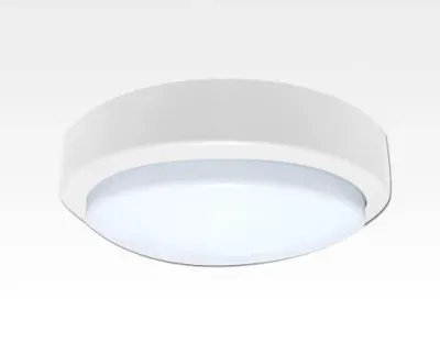 10W LED Wand/Deckenleuchte weiss rund Tageslicht Weiß / 6000-6500K 450lm 230VAC IP65 120Grad -Ausstellungsstück mit kleinen Schönheitsfehler