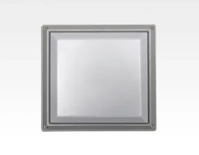 13W LED Wand/Deckenleuchte grau quadratisch Tageslicht Weiß / 6000-6500K 560lm 230VAC IP54 120Grad — Bild 5
