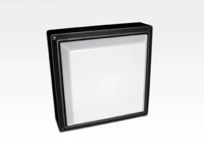 13W LED Wand/Deckenleuchte anthrazit quadr. Tageslicht Weiß / 6000-6500K 560lm 230VAC IP54 120Grad — Bild 3
