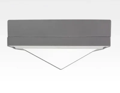 13W LED Wand/Deckenleuchte grau quadr. pyramide Tageslicht Weiß / 6000-6500K 560lm 230VAC IP54 120Grad — Bild 4