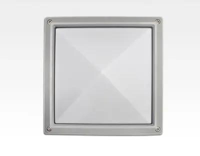 13W LED Wand/Deckenleuchte grau quadr. pyramide Tageslicht Weiß / 6000-6500K 560lm 230VAC IP54 120Grad — Bild 5