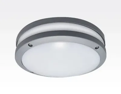 20W LED Wand/Deckenleuchte grau rund Tageslicht Weiß / 6000-6500K 900lm 230VAC IP54 120Grad -Ausstellungsstück mit kleinen Schönheitsfehlern