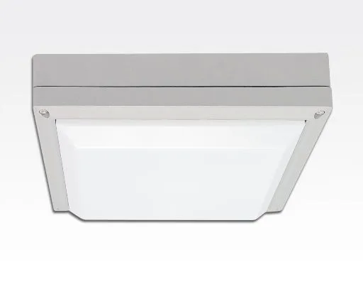 20W LED Wand/Deckenleuchte weiß quadratisch Tageslicht Weiß / 6000-6500K 900lm 230VAC IP54 120Grad -Ausstellungsstück mit kleinen Schönheitsfehler