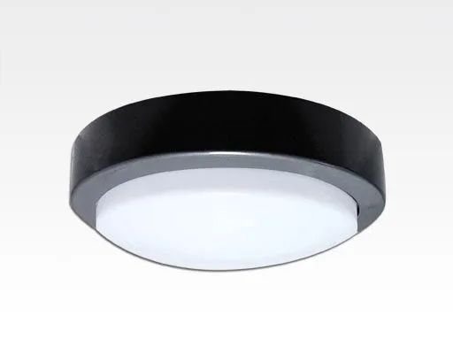10W LED Wand/Deckenleuchte grau rund Tageslicht Weiß / 6000-6500K 450lm 24VDC IP65 120Grad