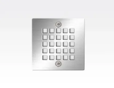 1,5W LED Boden-/Wand Einbauleuchte quadratisch Neutral Weiß / IP54 230VAC 70x70x54 -Ausstellungsstück mit kleinen Schönheitsfehler — Bild 2