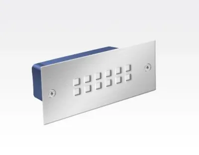 1,5W LED Boden-/Wand Einbauleuchte rechteckig Neutral Weiß / IP54 230VAC 110x45x54