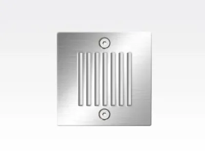 1,5W LED Boden-/Wand Einbauleuchte quadratisch Neutral Weiß / IP54 230VAC 70x70x54 -Ausstellungsstück mit kleinen Schönheitsfehler — Bild 2