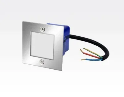 1,5W LED Boden-/Wand Einbauleuchte quadratisch Neutral Weiß / IP54 230VAC 70x70x54 — Bild 3