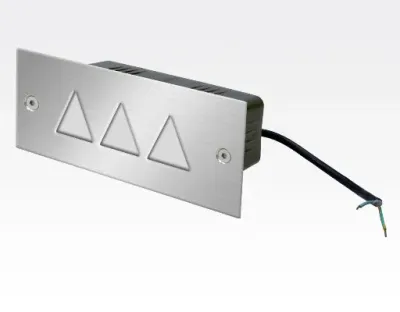 1,5W LED Boden-/Wand Einbauleuchte rechteckig Neutral Weiß / IP54 230VAC 110x45x54 — Bild 3