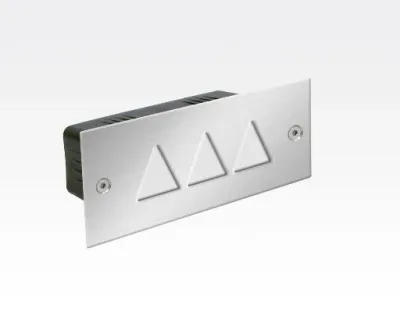 1,5W LED Boden-/Wand Einbauleuchte rechteckig Neutral Weiß / IP54 230VAC 110x45x54