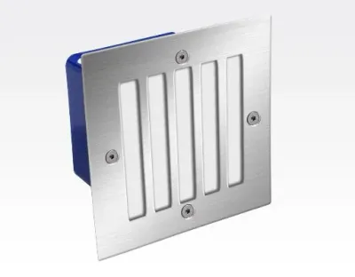 2W LED Boden-/Wand Einbauleuchte quadratisch Neutral Weiß / IP54 230VAC 105x105x78