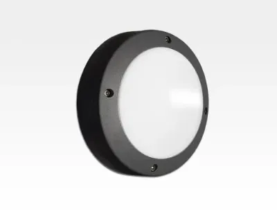 3W LED Wand/Deckenleuchte anthrazit rund Warm Weiß / 2700-3200K 450lm 230VAC IP54 120Grad — Bild 3