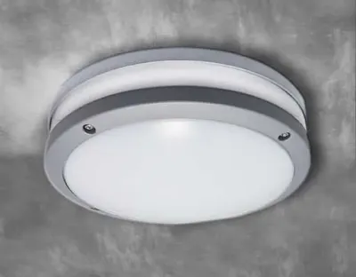 10W LED Wand/Deckenleuchte anthrazit rund Warm Weiß / 2700-3200K 450lm 230VAC IP54 120Grad — Bild 2