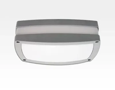10W LED Wand/Deckenleuchte anthrazit rechteckig Warm Weiß / 2700-3200K 450lm 230VAC IP54 120Grad