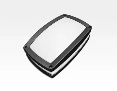 10W LED Wand/Deckenleuchte anthrazit rechteckig Warm Weiß / 2700-3200K 450lm 230VAC IP65 120Grad — Bild 3