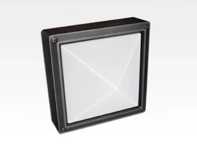 13W LED Wand/Deckenleuchte anthrazit quadr. pyramide Warm Weiß / 2700-3200K 560lm 230VAC IP54 120Grad — Bild 3