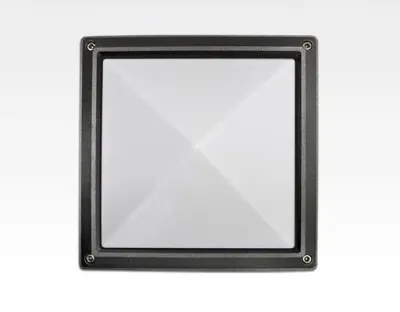 13W LED Wand/Deckenleuchte anthrazit quadr. pyramide Warm Weiß / 2700-3200K 560lm 230VAC IP54 120Grad — Bild 5