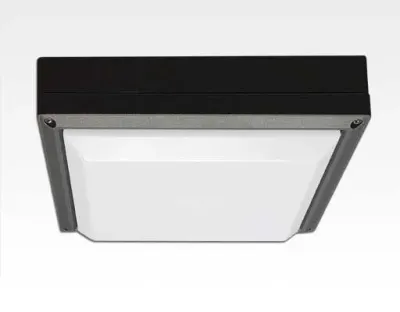 20W LED Wand/Deckenleuchte grau quadratisch Tageslicht Weiß / 6000-6500K 900lm 230VAC IP54 120Grad