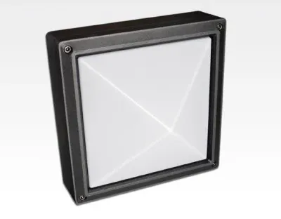 20W LED WandDeckenleuchte anthrazit quadr. pyramide Warm Weiß / 2700-3200K 900lm 230VAC IP54 120Grad — Bild 3