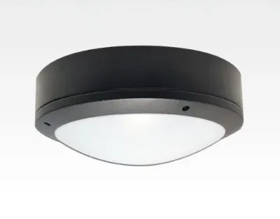 30W LED Wand/Deckenleuchte anthrazit rund Warm Weiß / 2700-3200K 1350lm 230VAC IP65 120Grad