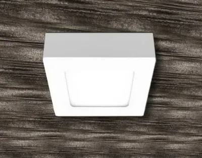 6W LED Aufbauleuchte weiß quadratisch dimmbar Neutral Weiß / 4200-4700K 480lm 230VAC IP40 110Grad — Bild 3