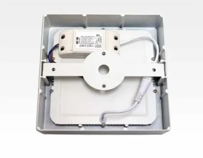 12W LED Aufbauleuchte weiß quadratisch dimmbar Warm Weiß / 2700-3200K 1030lm 230VAC IP40 110Grad — Bild 3