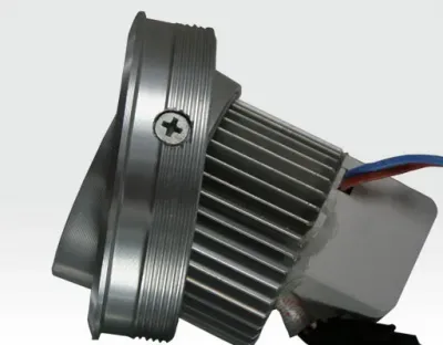 3W LED Aufbau Downlight silber rund Warm Weiß / 2700-3200K 180lm 230VAC 120Grad -Ausstellungsstück mit kleinen Schönheitsfehler — Bild 3