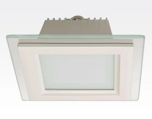 18W LED Einbau Downlight weiß quadratisch dimmbar Neutral Weiß / 4200-4700K 1530lm 230VAC IP44 110Grad