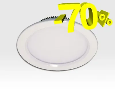 10W LED Einbau Downlight weiß rund Warm Weiss / 2700-3200K 806lm 230VAC 120Grad — Bild 2
