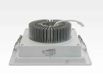 36W LED Einbau Downlight weiß quadratisch dimmbar Warm Weiß / 2700-3200K 3600lm 230VAC IP43 120Grad -Ausstellungsstück mit kleinen Schönheitsfehler — Bild 4