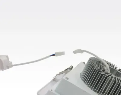 36W LED Einbau Downlight weiß quadratisch dimmbar Warm Weiß / 2700-3200K 3600lm 230VAC IP43 120Grad -Ausstellungsstück mit kleinen Schönheitsfehler — Bild 8