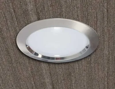 9W LED Einbau Downlight Edelstahl gebürstet rund dim.NeutralWeiß / 4000-4500K 630lm 230VAC IP40 120Grad — Bild 2