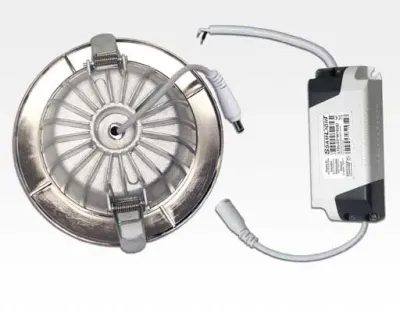 9W LED Einbau Downlight Edelstahl gebürstet rund dim.NeutralWeiß / 4000-4500K 630lm 230VAC IP40 120Grad -Ausstellungsstück mit kleinen Schönheitsfehler — Bild 7
