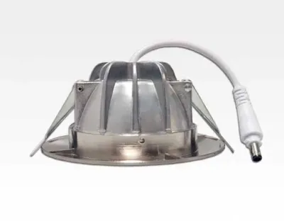 5W LED Einbau Downlight Edelstahl gebürstet rund dim. Warm Weiß / 2800-3300K 320lm IP40 230VAC — Bild 5