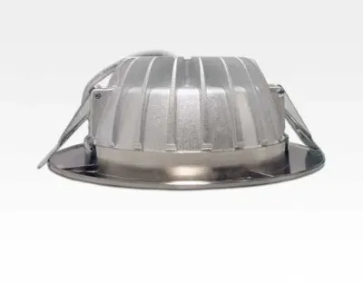 9W LED Einbau Downlight Edelstahl gebürstet rund dim. Warm Weiß / 2800-3300K 630lm 230VAC IP40 120Grad — Bild 5