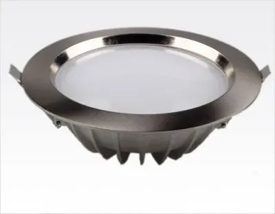 15W LED Einbau Downlight Edelstahl gebürstet rund dim. Warm Weiß / 2800-3300K 1100lm 230VAC IP40 120Grad — Bild 4