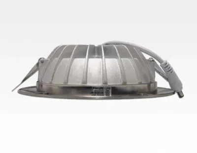 15W LED Einbau Downlight Edelstahl gebürstet rund dim. Warm Weiß / 2800-3300K 1100lm 230VAC IP40 120Grad — Bild 5