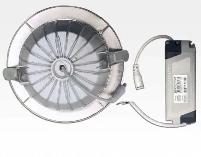 15W LED Einbau Downlight Edelstahl gebürstet rund dim. Warm Weiß / 2800-3300K 1100lm 230VAC IP40 120Grad — Bild 7