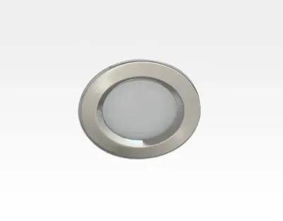 3W LED Einbau Downlight Aluminium gebürstet rund Warm Weiß / 2500-3300K 240lm 85-265VAC 120Grad
