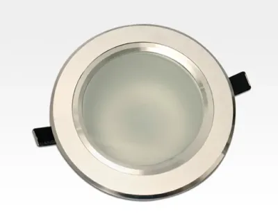 7W LED Einbau Downlight Aluminium gebürstet rund Warm Weiß / 2500-3300K 560lm 230VAC 120Grad — Bild 2