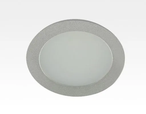 12W LED Einbau Downlight silber rund Warm Weiß / 2500-3300K 900lm 230VAC 120Grad