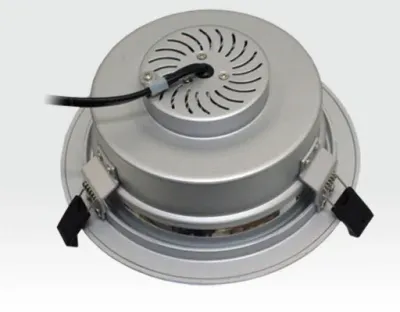 20W LED Einbau Downlight silber rund Warm Weiß / 2800-3000K 1500lm 230VAC IP44 120Grad — Bild 2