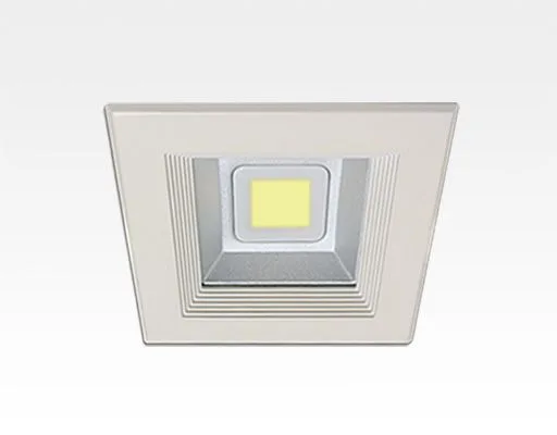 10W LED Einbau Downlight weiß quadratisch Neutral Weiß / 4000-4500K 600lm 230VAC IP44 120Grad