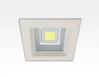 10W LED Einbau Downlight weiß quadratisch Neutral Weiß / 4000-4500K 600lm 230VAC IP44 120Grad